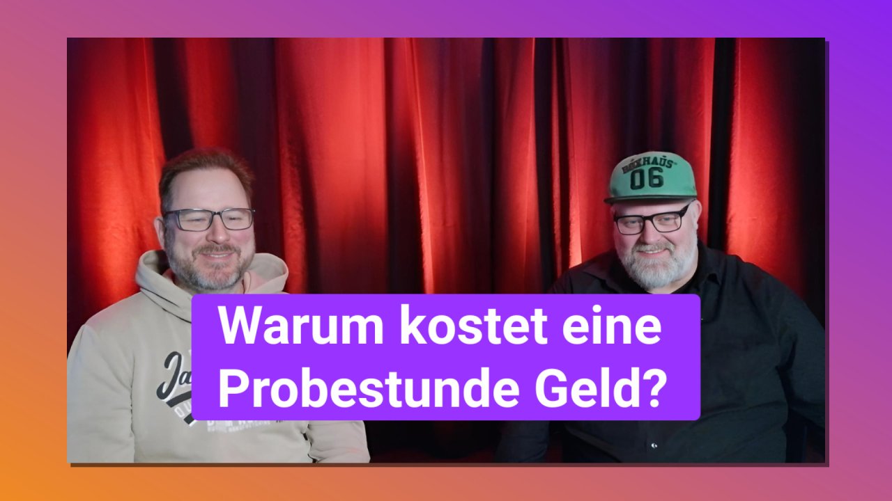 Podcast On Stage, Ready, Go! – Trial lessons: Why they cost money and how they work